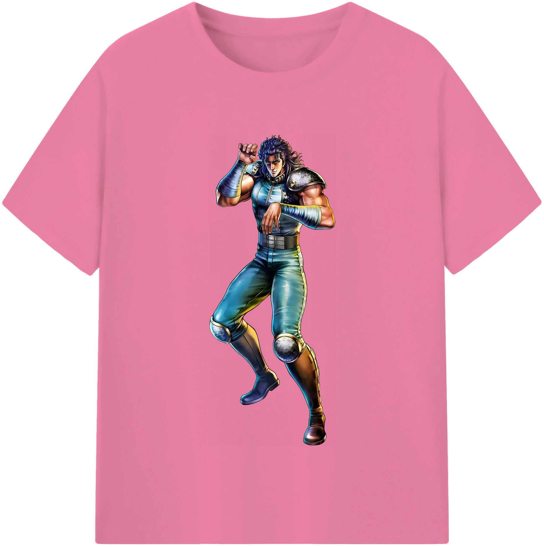 （画像用） 北斗の拳 Fist of the North Star 綿100％半袖Tシャツ（フロントプリント）